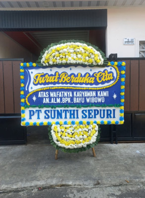 Papan Bunga Duka di Jayamandiri